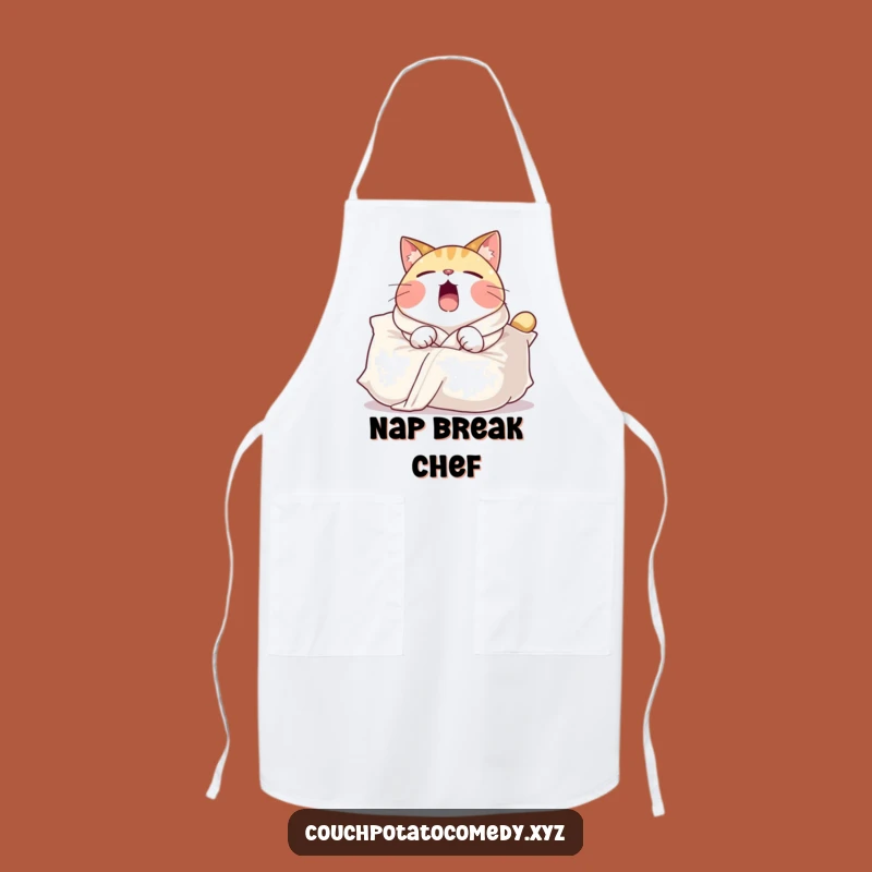 Funny Cat Pillow Apron: Relaxed Chef Style, A Comfy and Hilarious Funny Gift