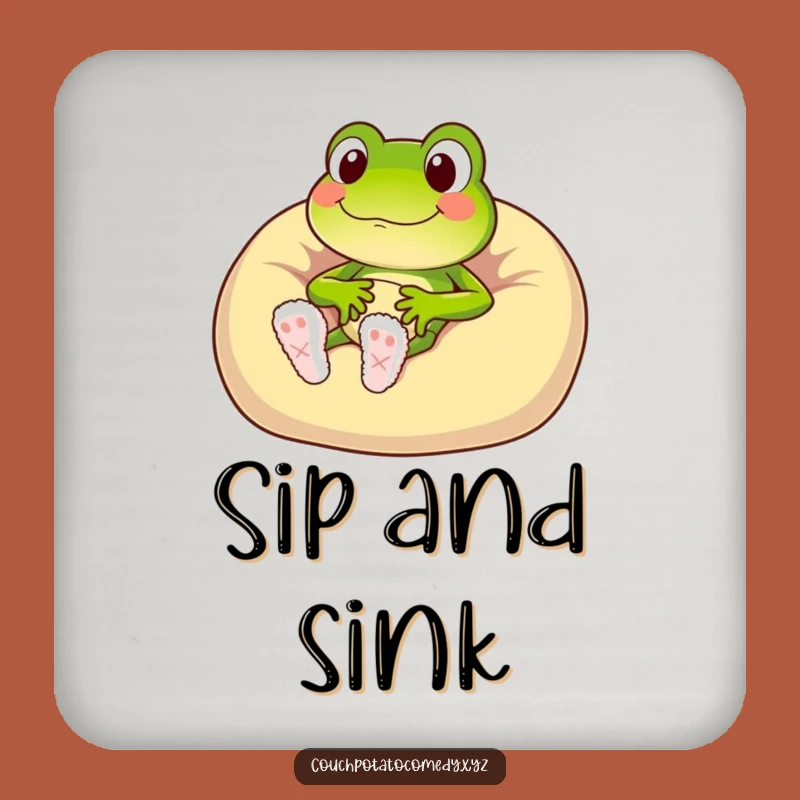 Funny Frog Beanbag Coaster: Hilarious Protection for Your Cozy Surfaces