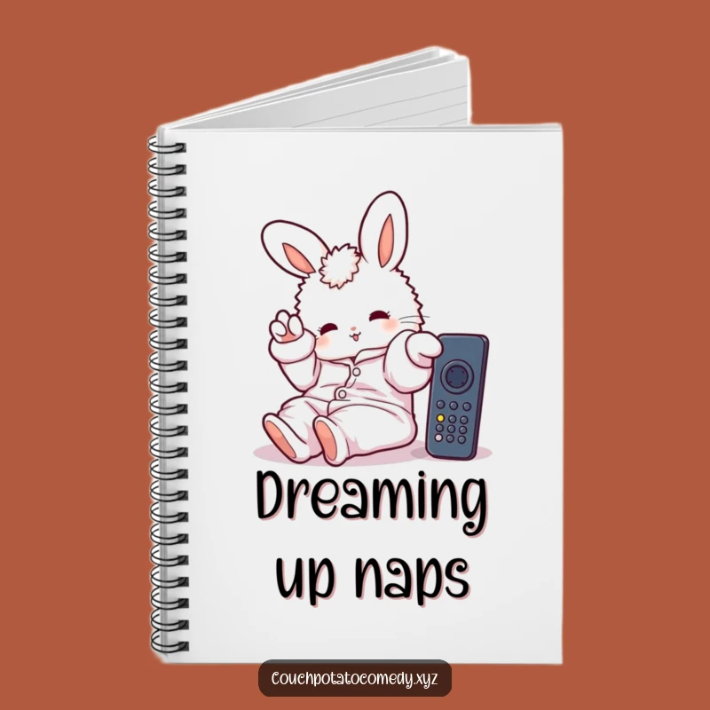 Funny Bunny Pajama Notebook: Lazy Thoughts, Ideal Funny Gift for Relaxed Notes