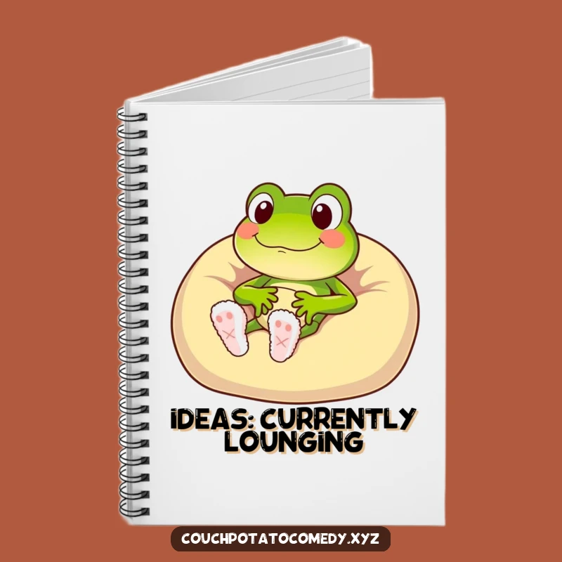 Funny Frog Beanbag Notebook: Hilarious Journal for Cozy Ideas